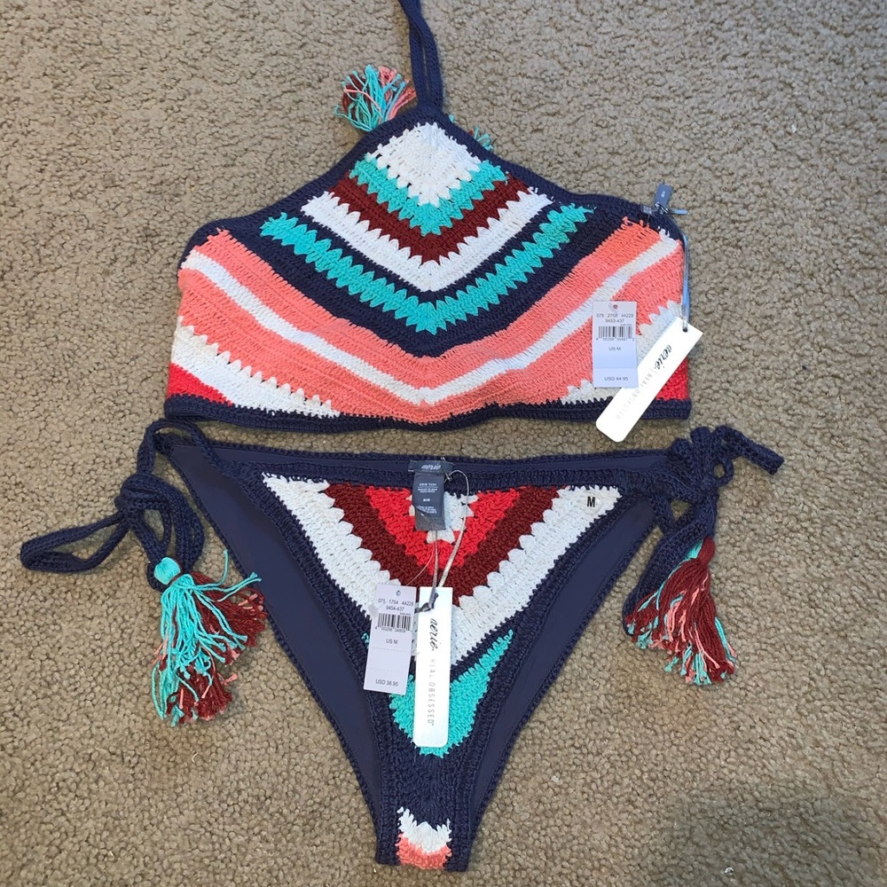 Aerie Halter Crochet Bikini